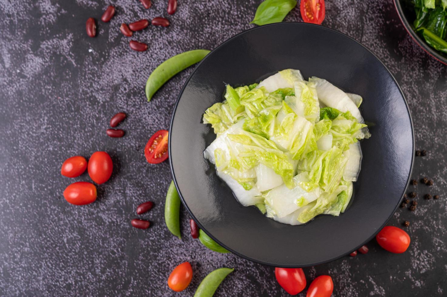 Stir fried Chinese cabbage photo