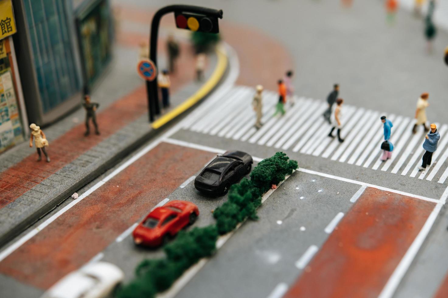 Close-up of miniature landscape photo