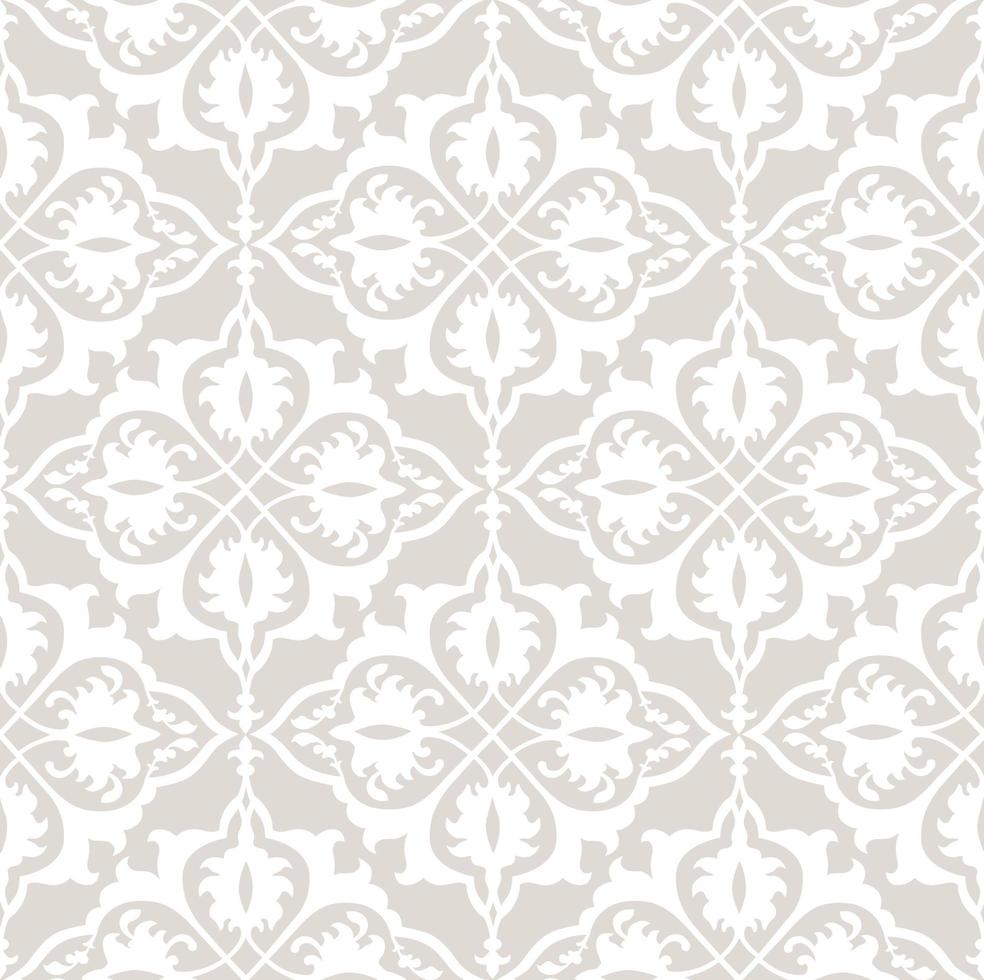 Abstract floral seamless pattern. Retro fabric ornament vector