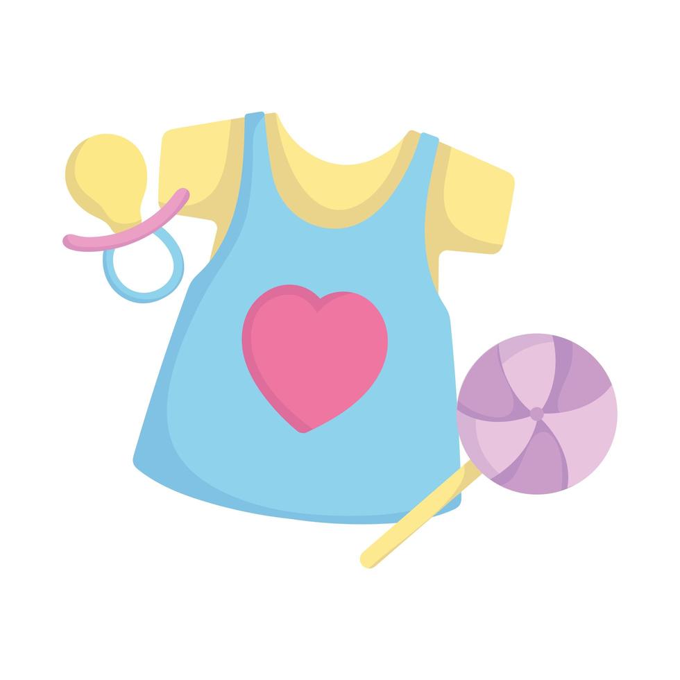 baby shower, dress clothes candy and pacifier cartoon, announce newborn welcome card 1833429 Vector Art at Vecteezy baby shower, dress clothes candy and pacifier cartoon, announce newborn welcome card 1833429 Vector Art at Vecteezy