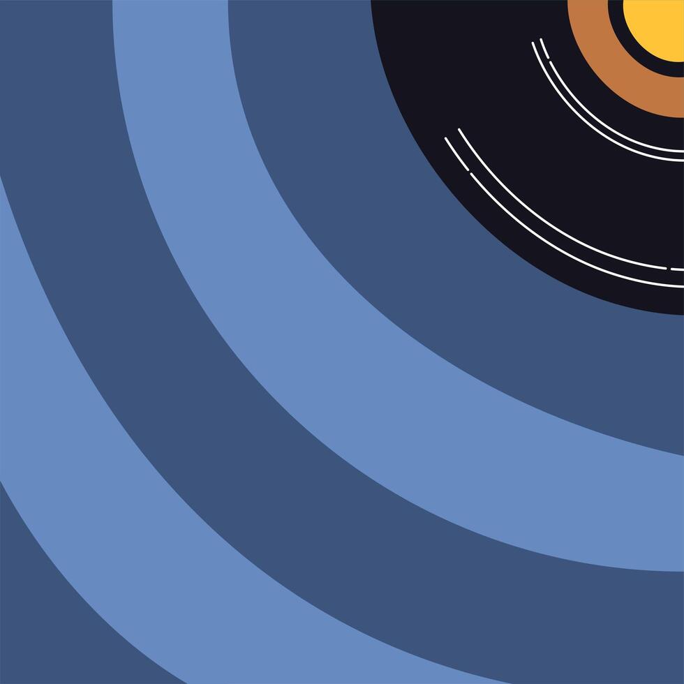 music vinyl disk record isolated icon vector