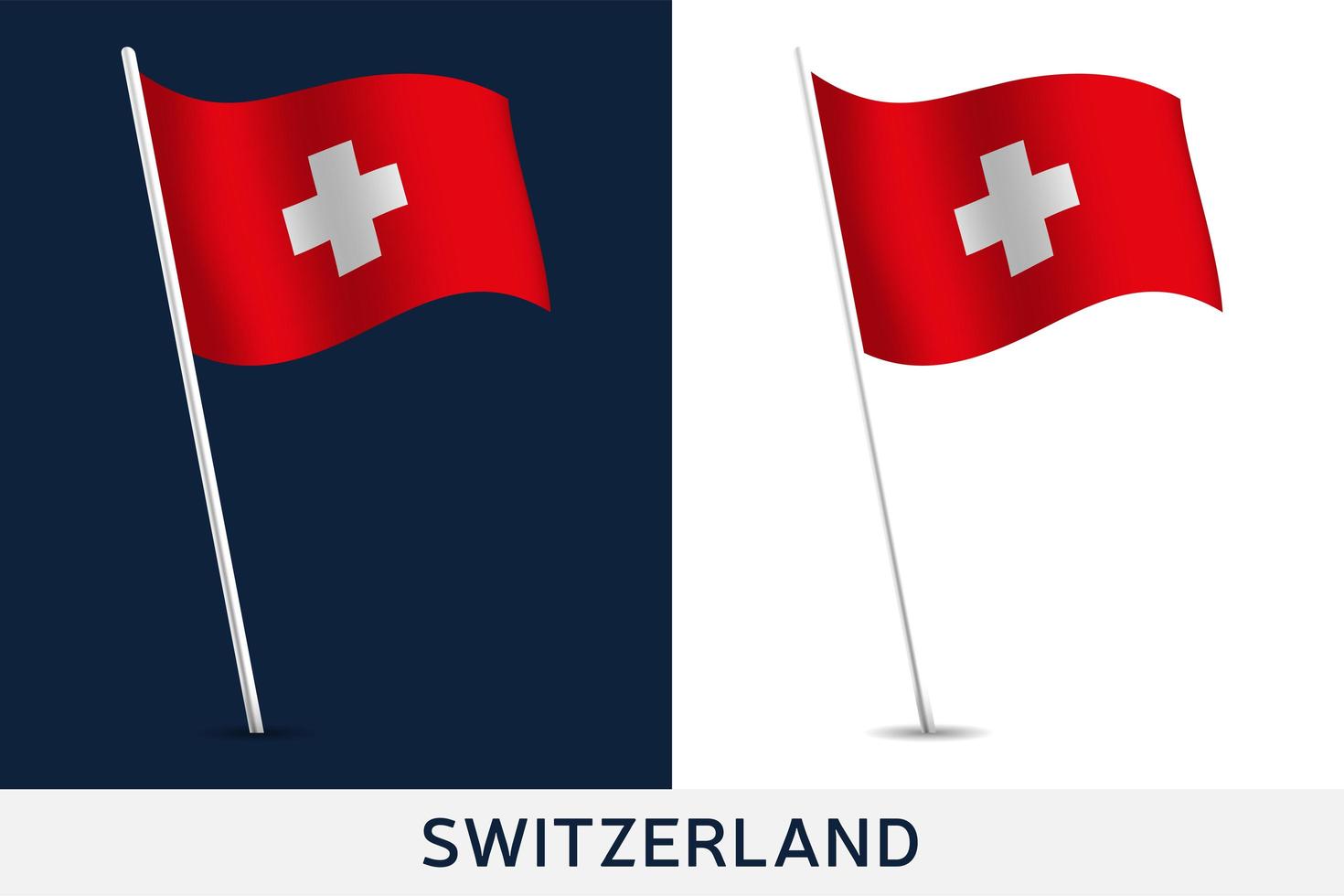 bandera suiza vector