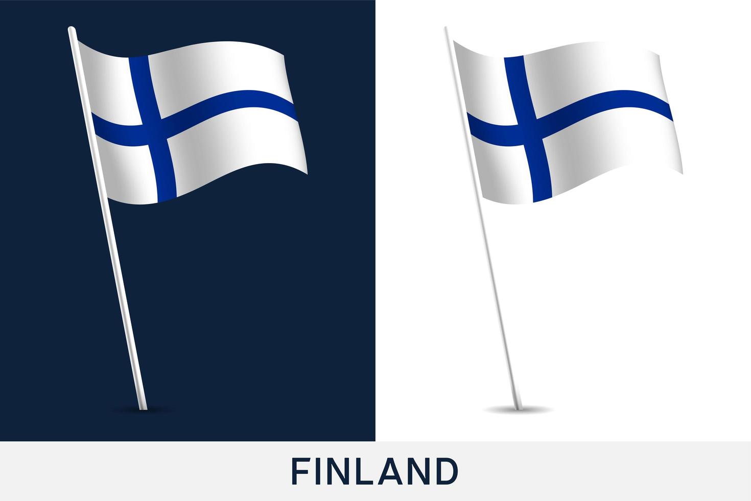 bandera de finlandia vector