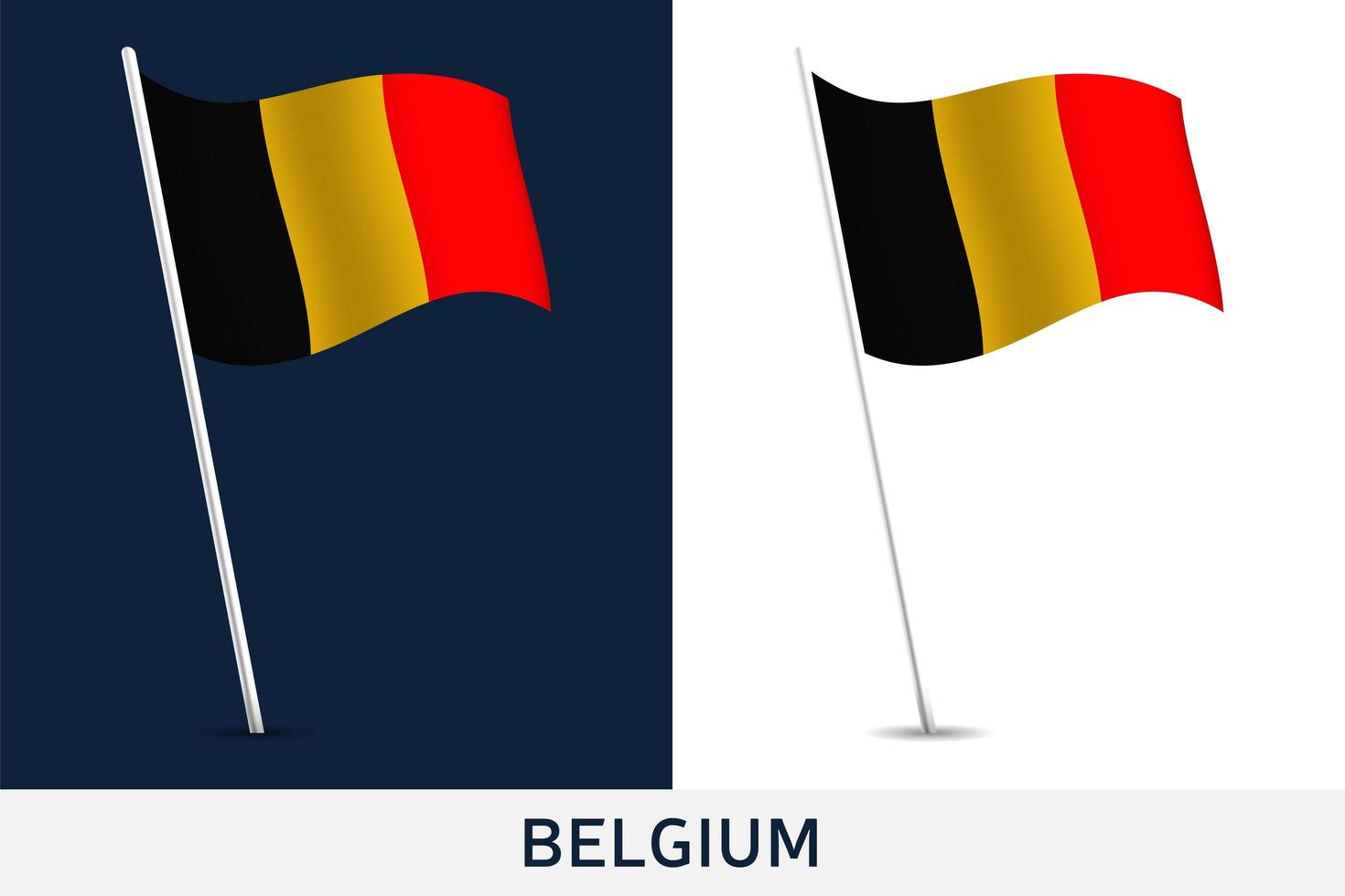 bandera de bélgica vector