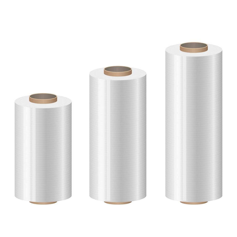 Plastic wrap rolls vector design illustration isolated on white background