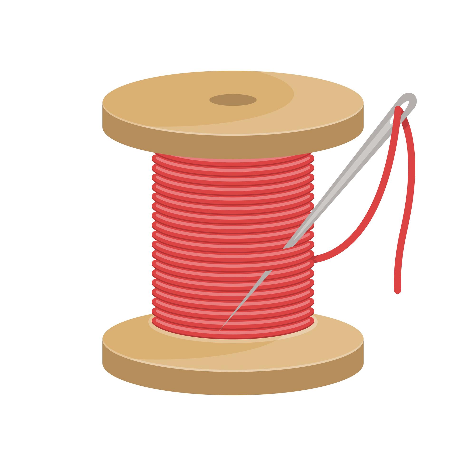 Thread spool vector design illustration isolated on white background ...