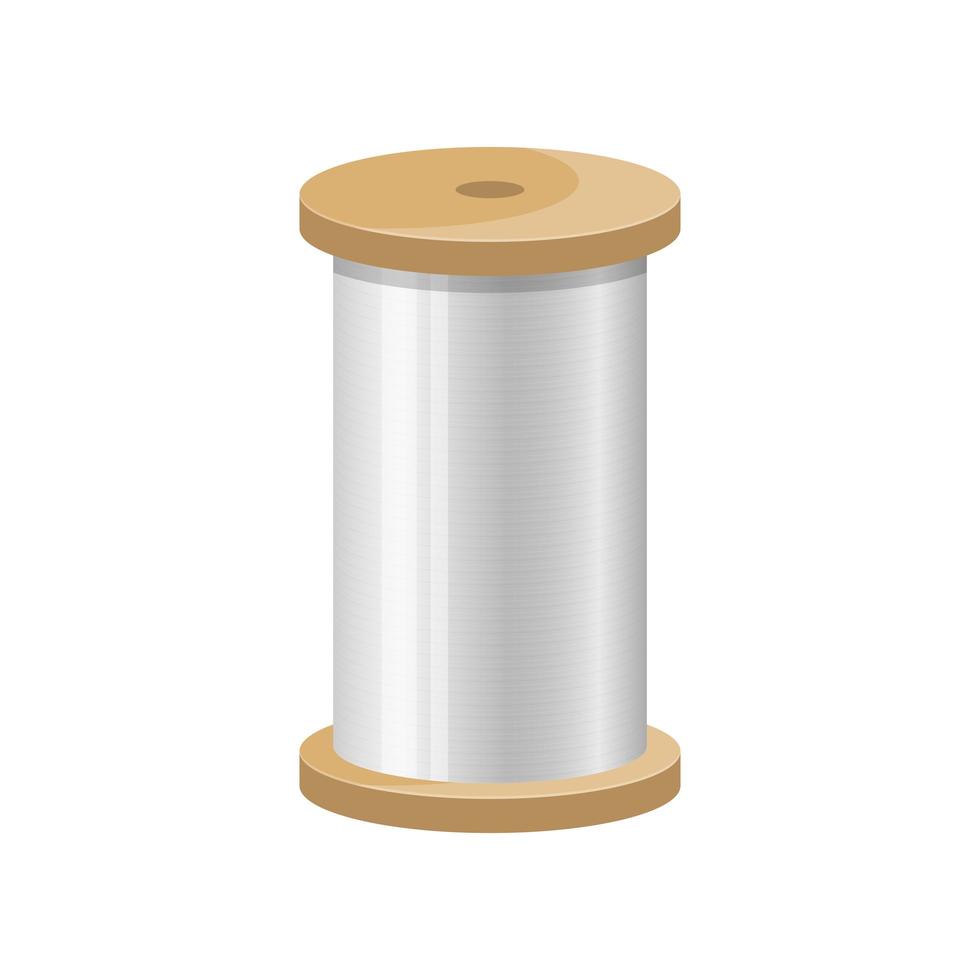 Thread spool vector design illustration isolated on white background