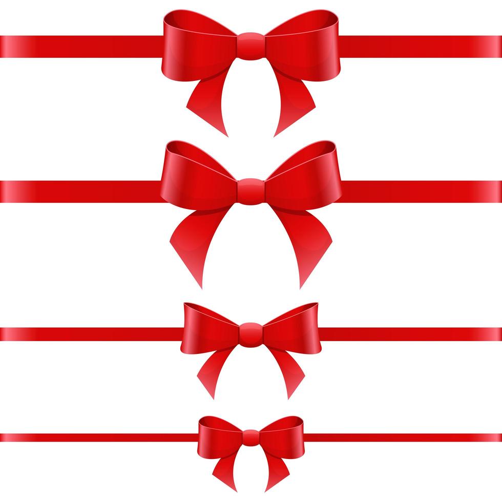 Tied bow vector design illustration isolated on white background
