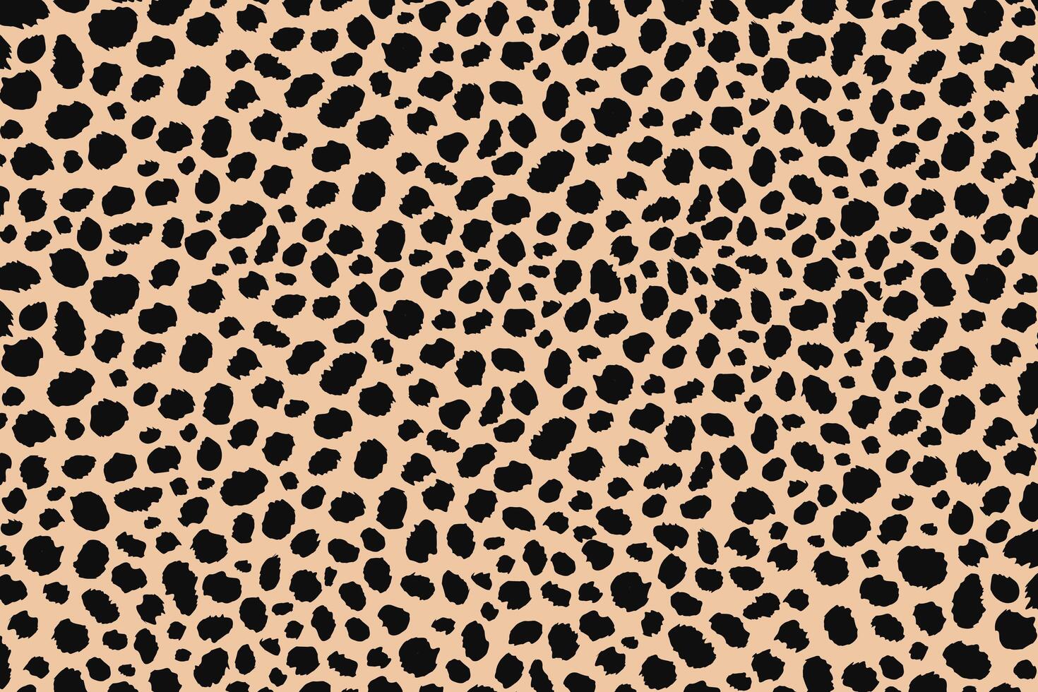 Abstract dots animal print design. Leopard print design. Cheetah skin background. vector