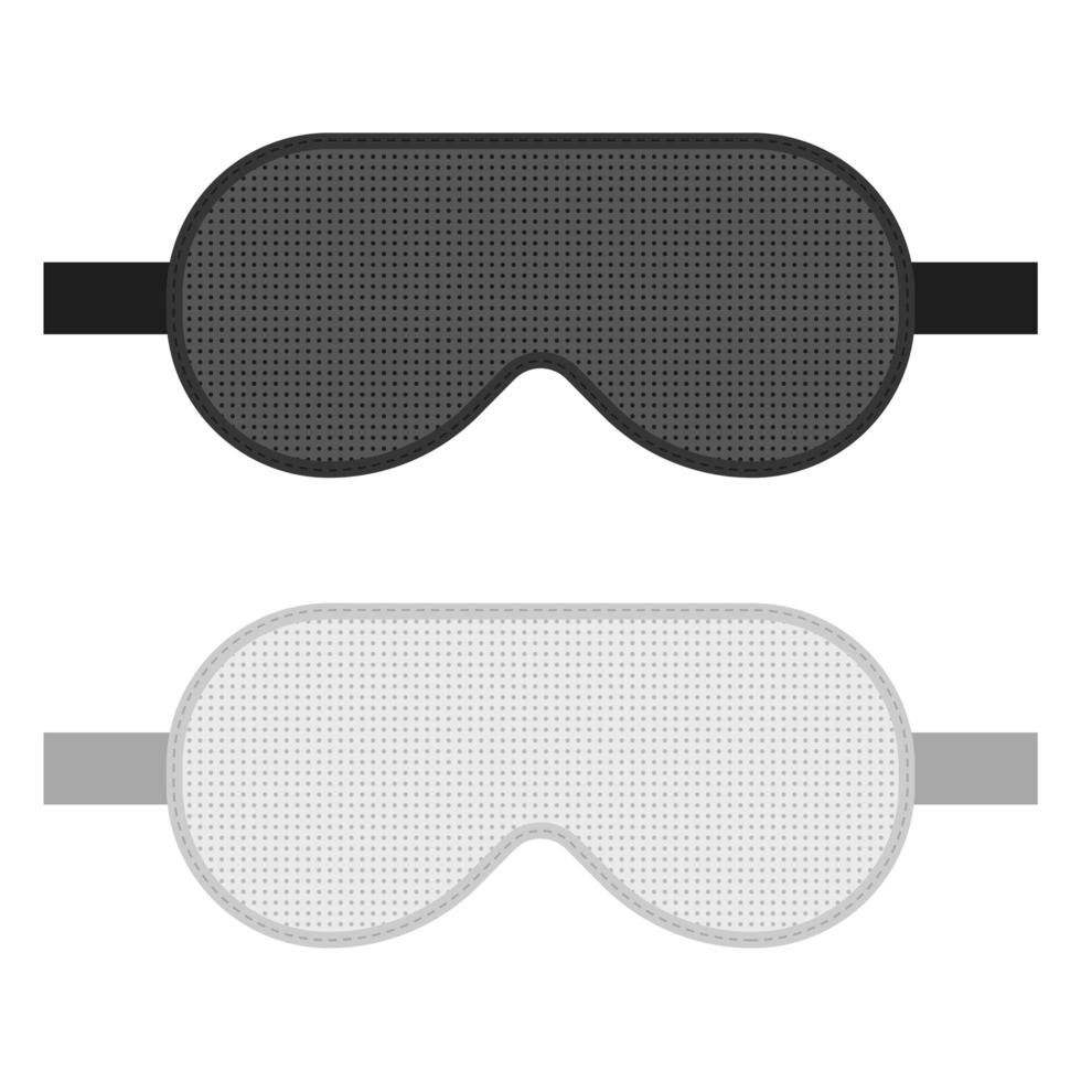 Sleeping mask vector design illustration isolated on white background