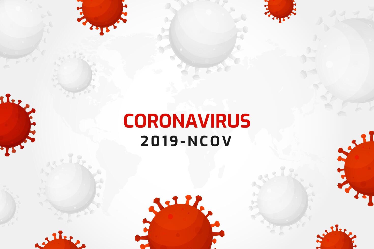 Virus infection or bacteria cells background vector