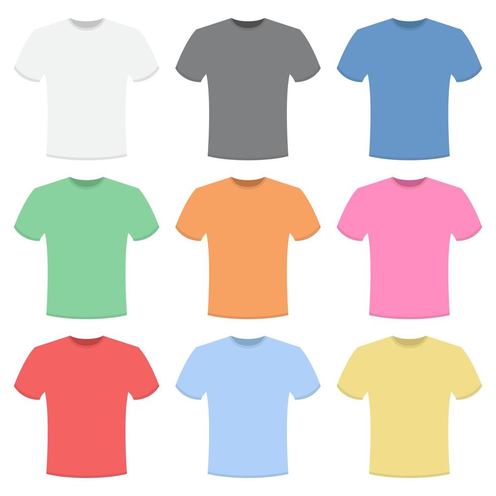 T-shirt collection vector design illustration isolated on white background