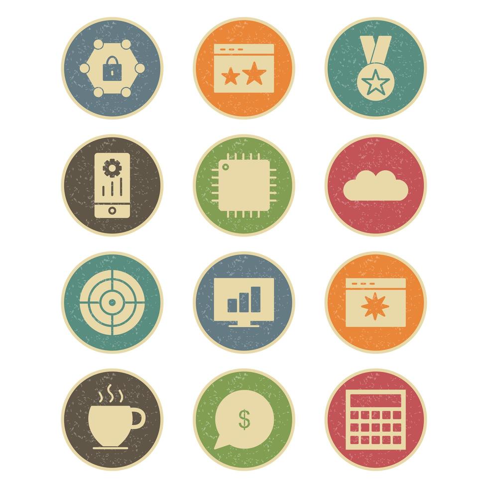 Icon Set Of Search Engine Optimization For Personal And Commercial Use... vector