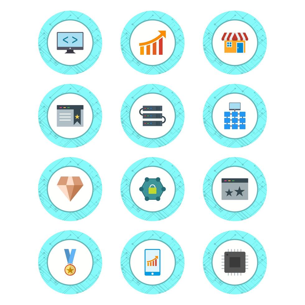 Icon Set Of Search Engine Optimization For Personal And Commercial Use... vector