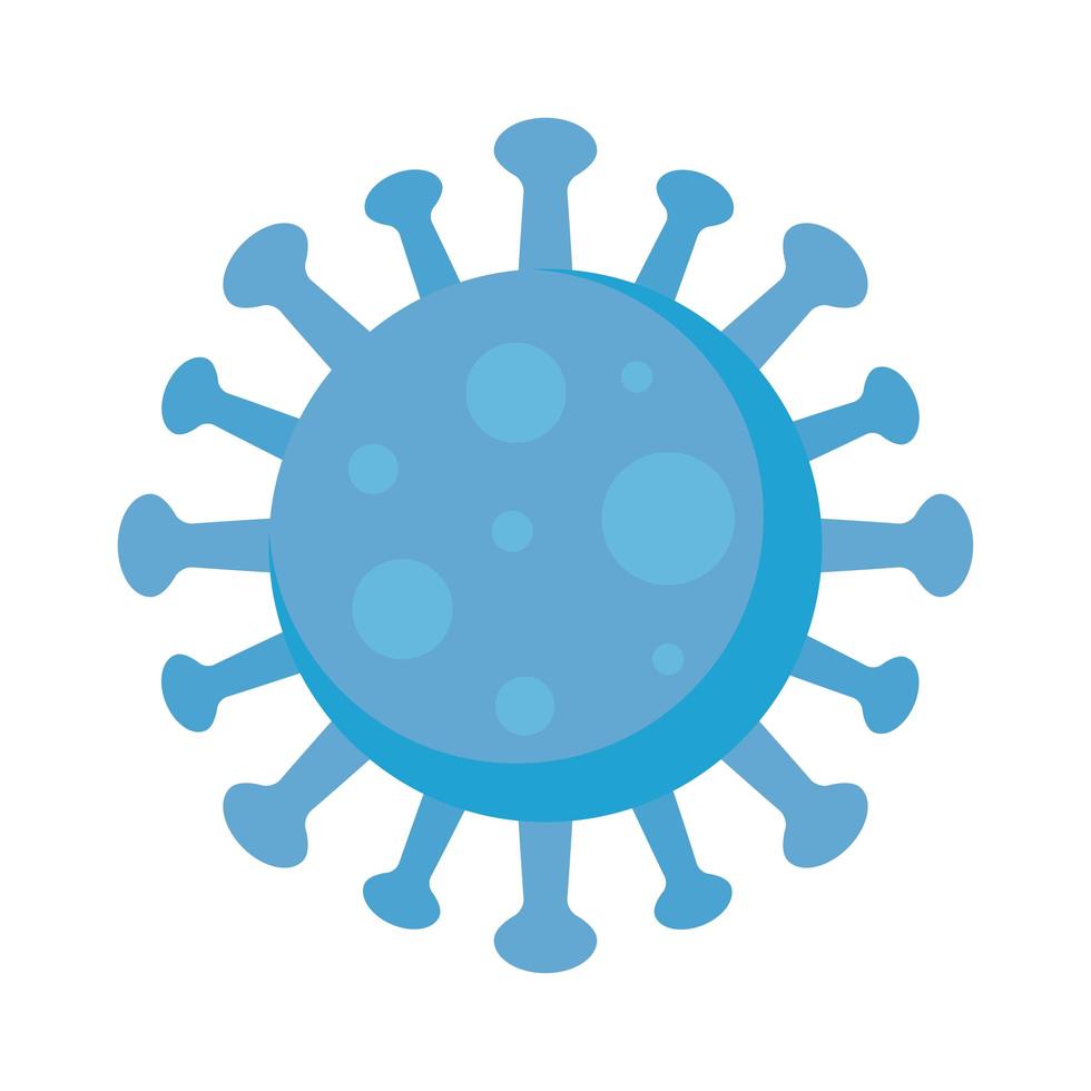 covid19 pandemic particle isolated icon vector