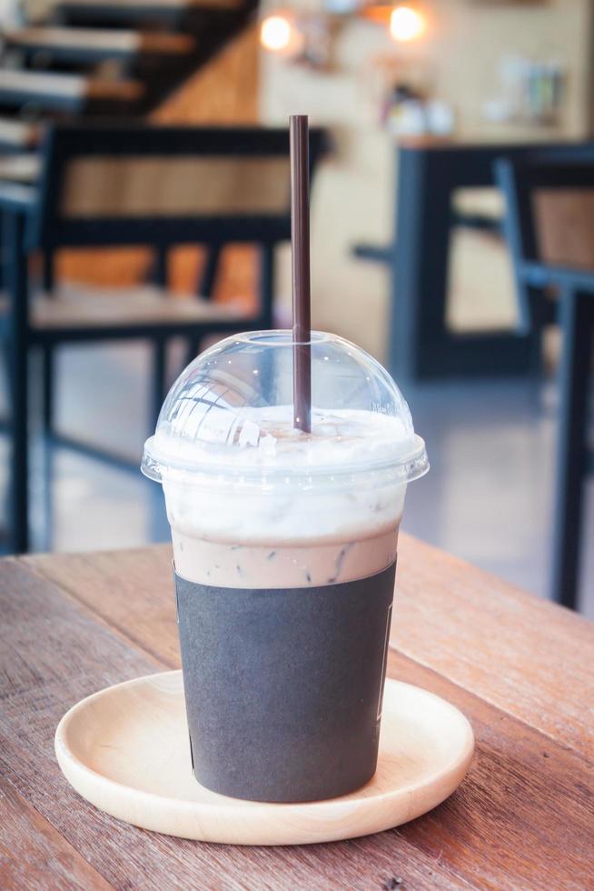 Iced coffee latte photo