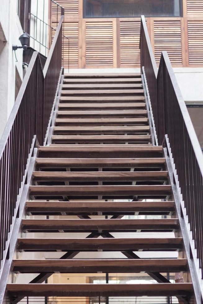 Set of metal stairs photo
