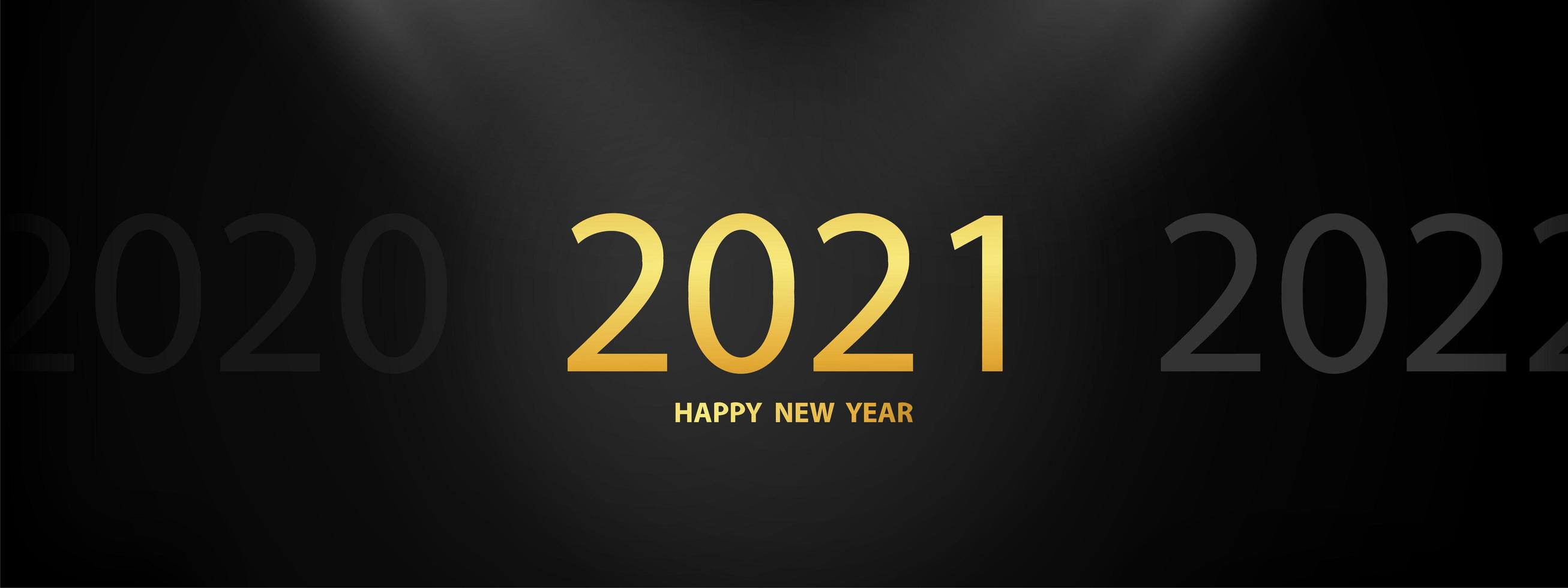 Happy New Year 2021 background. vector