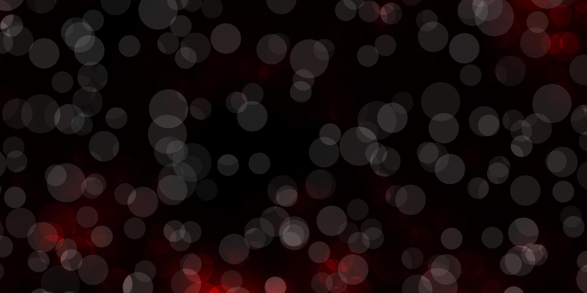 textura de vector rojo oscuro con discos.