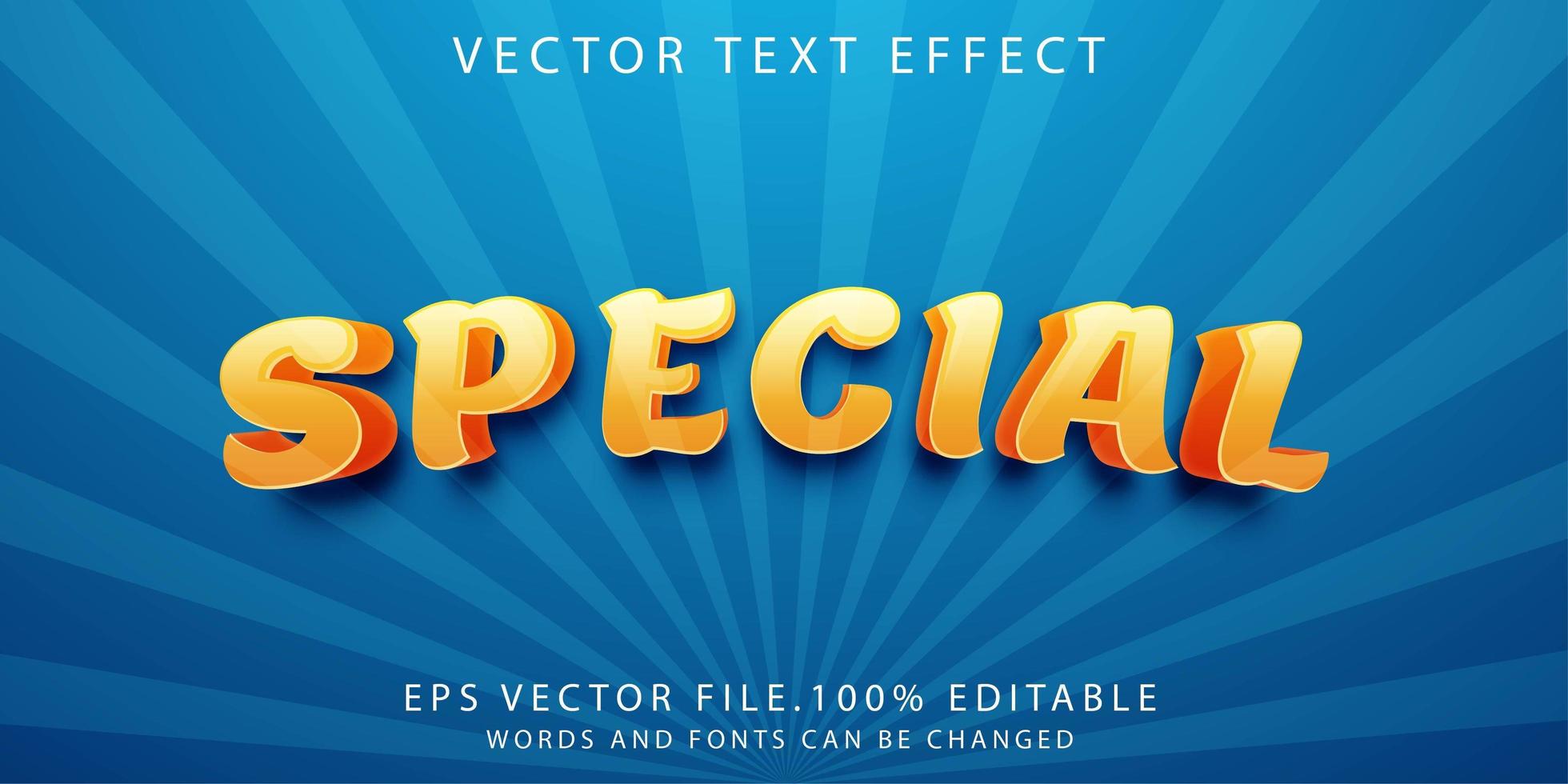 text effect special vector