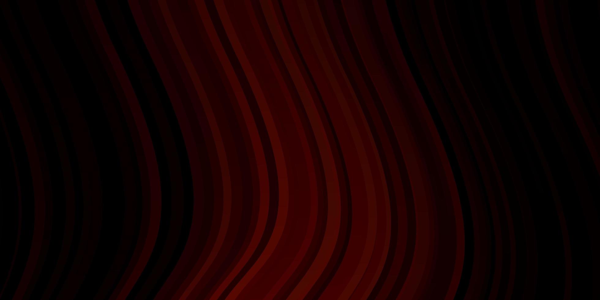 Dark Red vector pattern with wry lines.