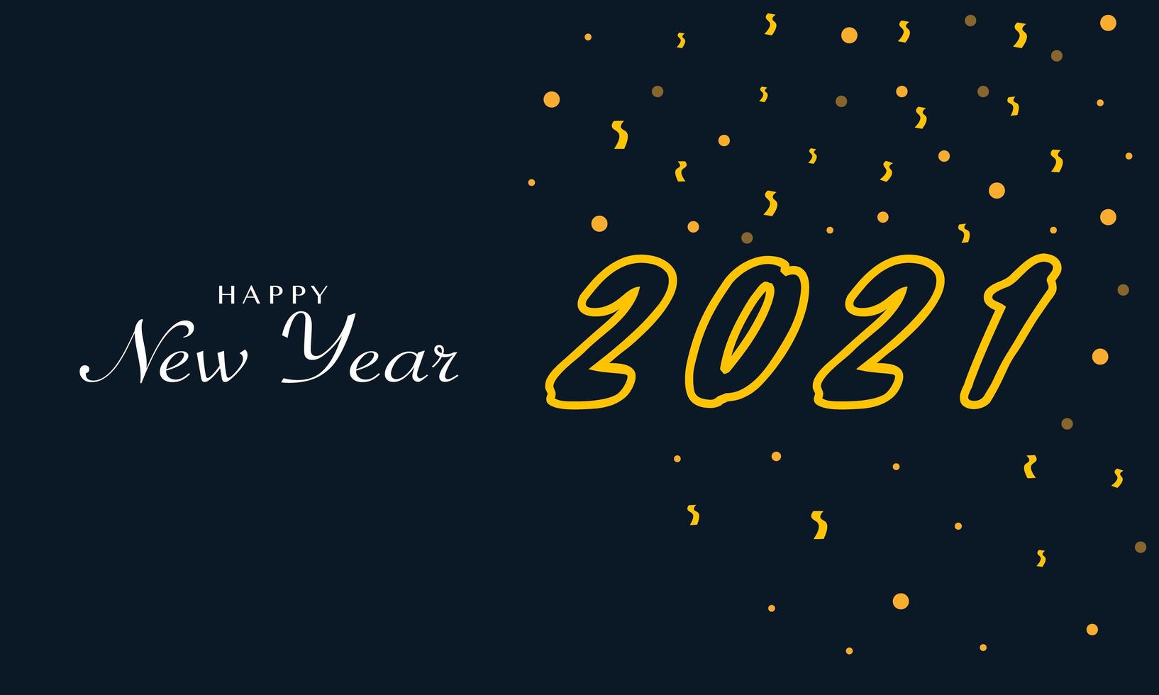 New Year 2021 Background Vector