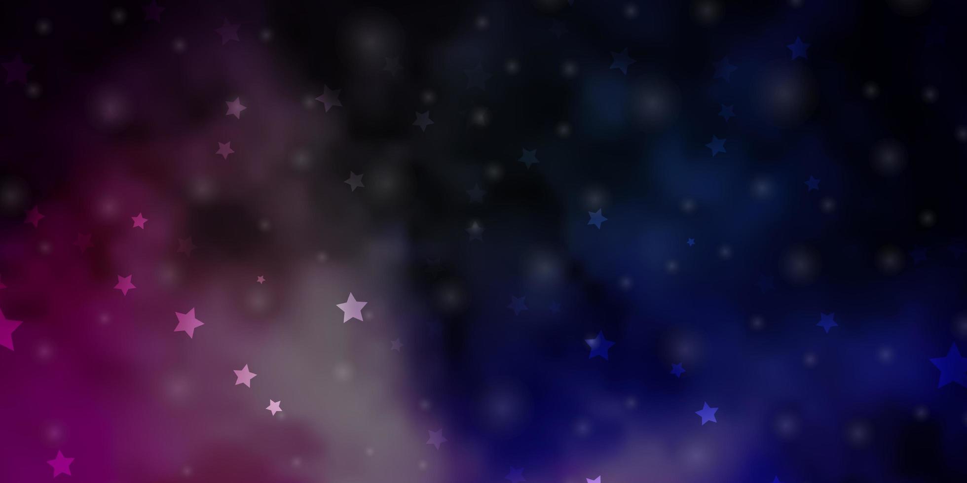 diseño vectorial de color rosa oscuro, verde con estrellas brillantes. vector