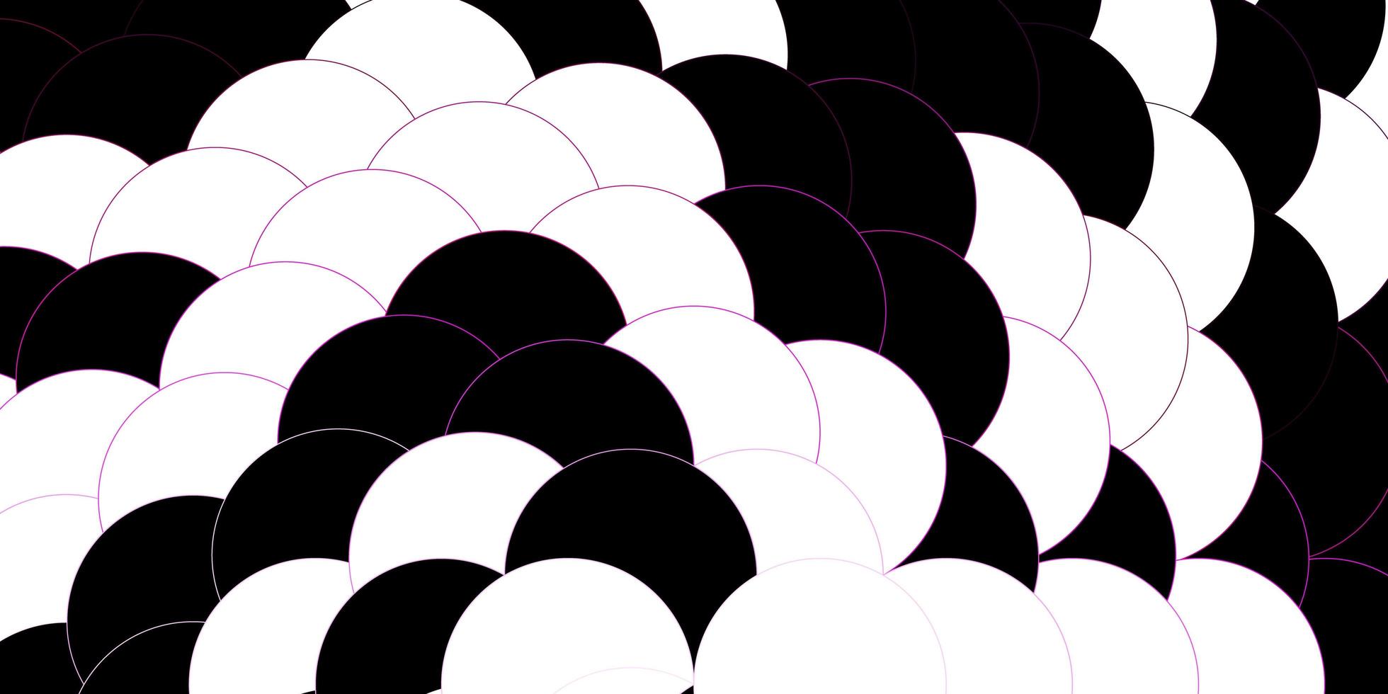 Dark Pink vector pattern with spheres.