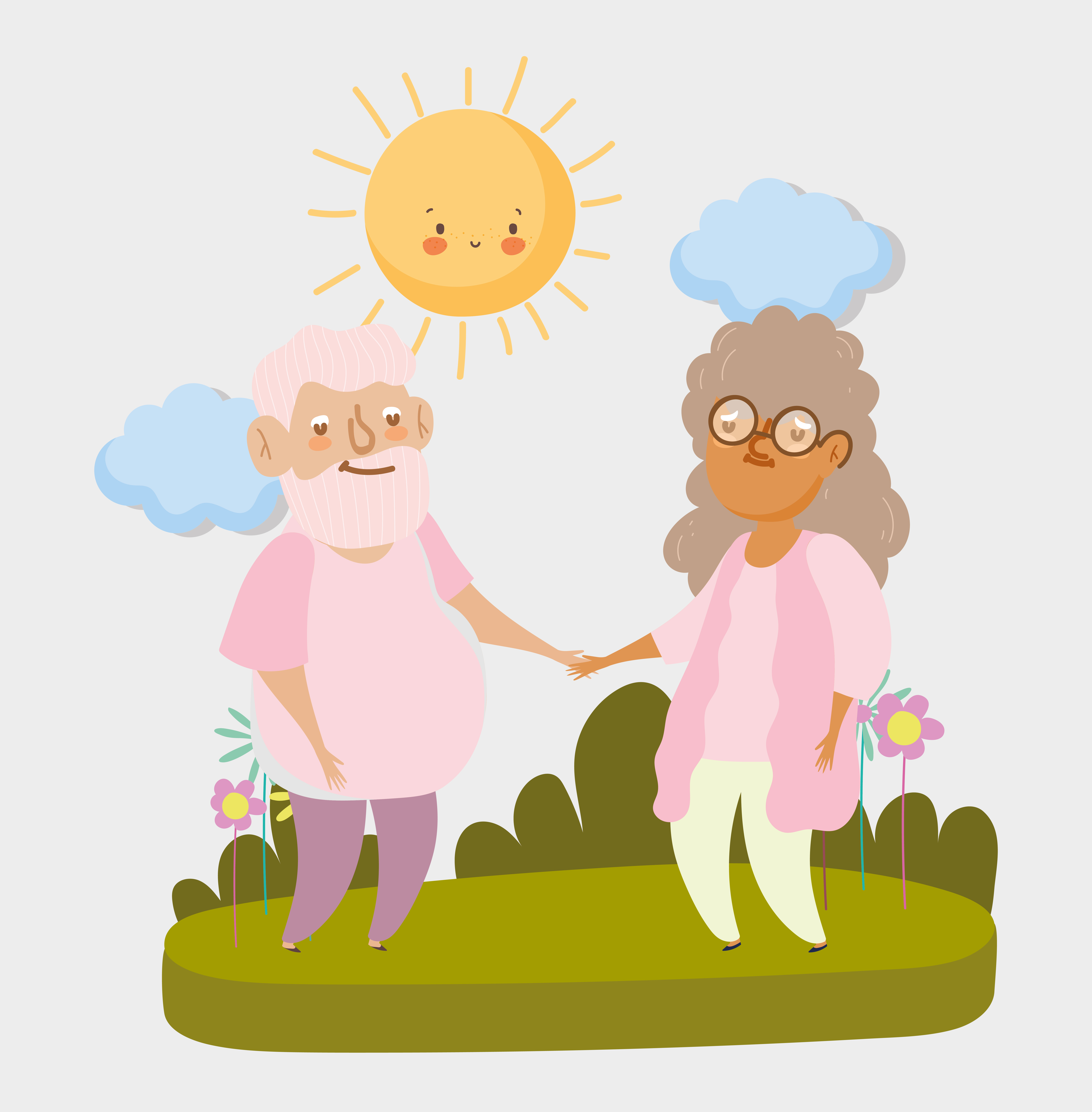 happy grandparents day, grandpa and grandma standing holding hands landscape cartoon 1836826 Vector Art at Vecteezy happy grandparents day, grandpa and grandma standing holding hands landscape cartoon 1836826 Vector Art at Vecteezy