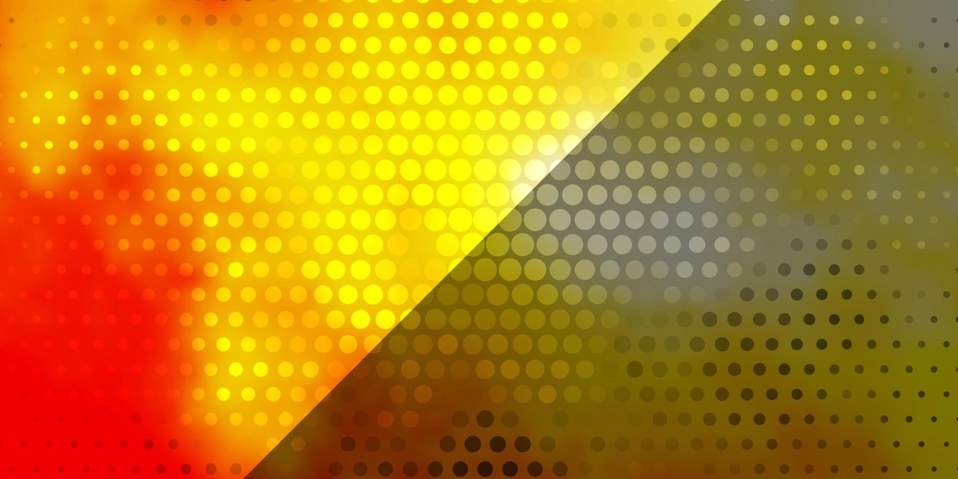 Light Orange vector background with circles.