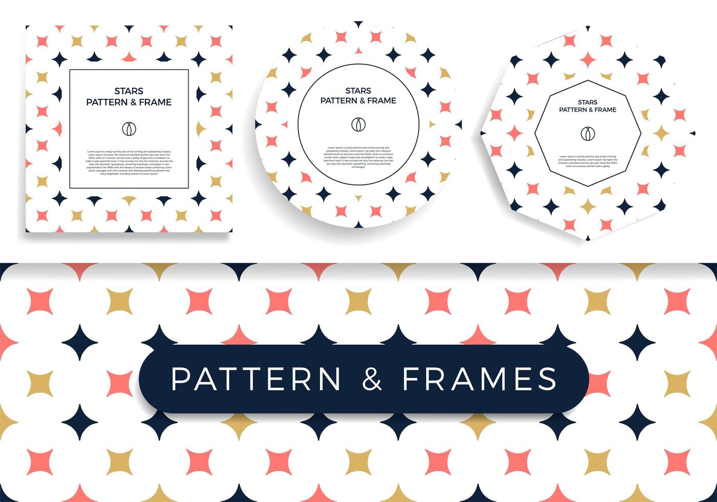 Set of Poster, banner or card Frame Border vector