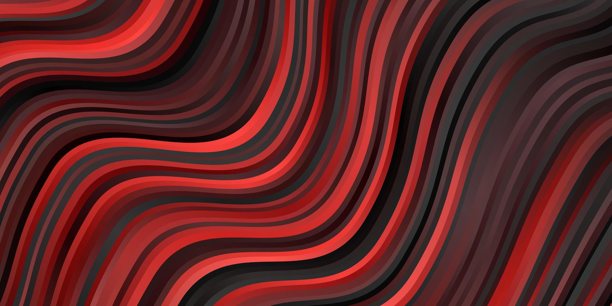 Dark Red vector pattern with wry lines.