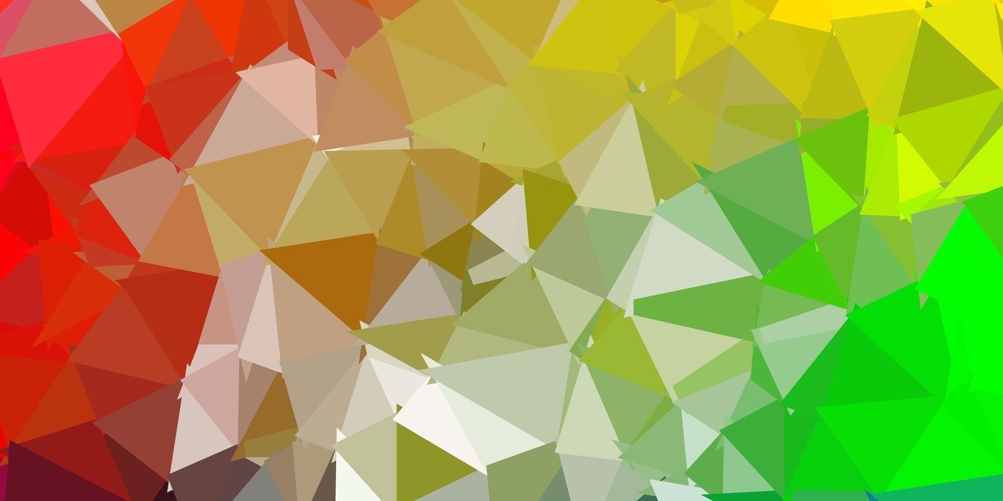Telón de fondo de mosaico de triángulo vector multicolor claro.