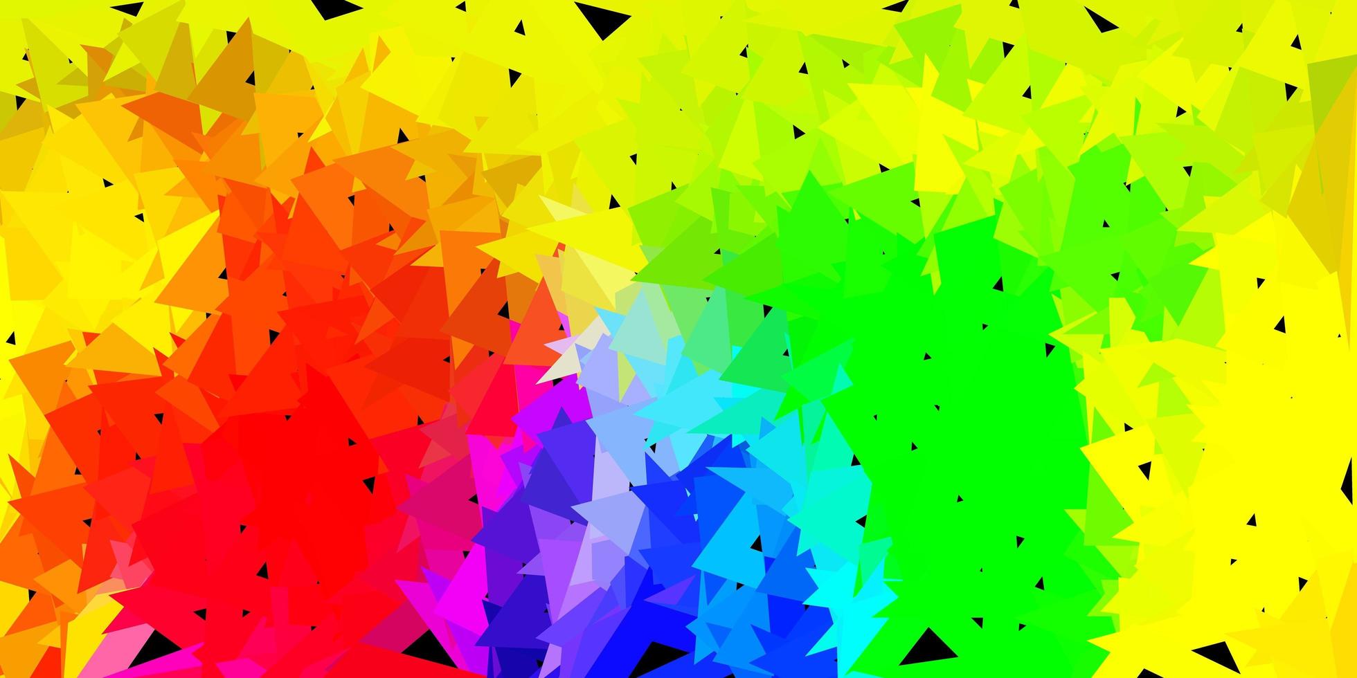 Fondo de triángulo abstracto de vector multicolor claro.
