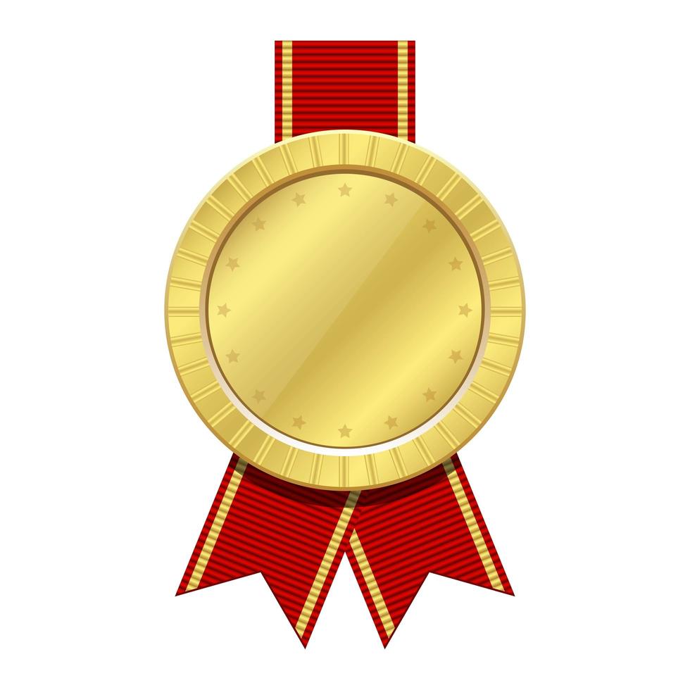 Winner medal mock-up vector