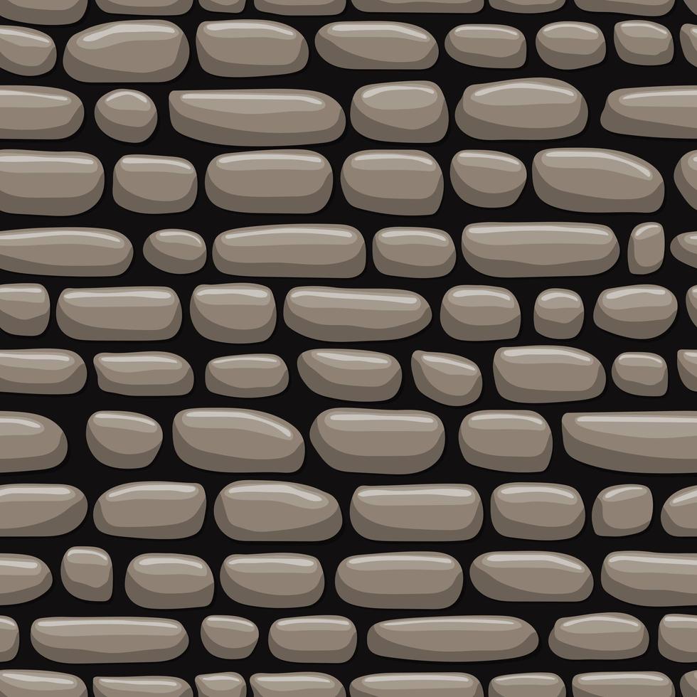 Ilustración de diseño de vector de patrones sin fisuras de roca