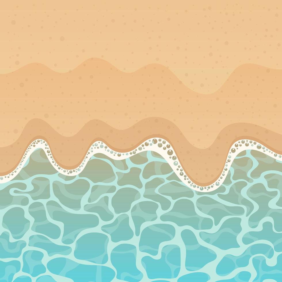 Sea and beach background vector design illustration