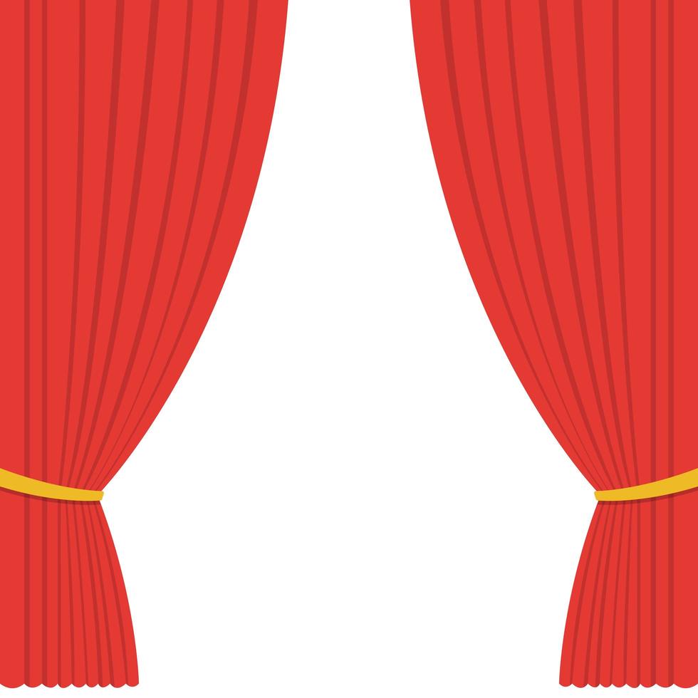 Theater curtain vector design illustration
