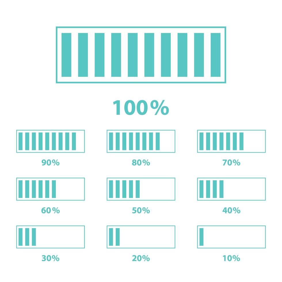 barra de carga vector
