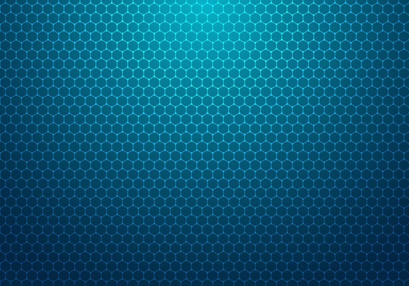 Abstract blue hexagon with dot pattern technology background vector