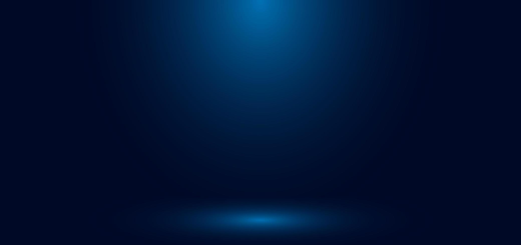 Blue gradient wall studio empty room abstract background with lighting and space for your text. vector