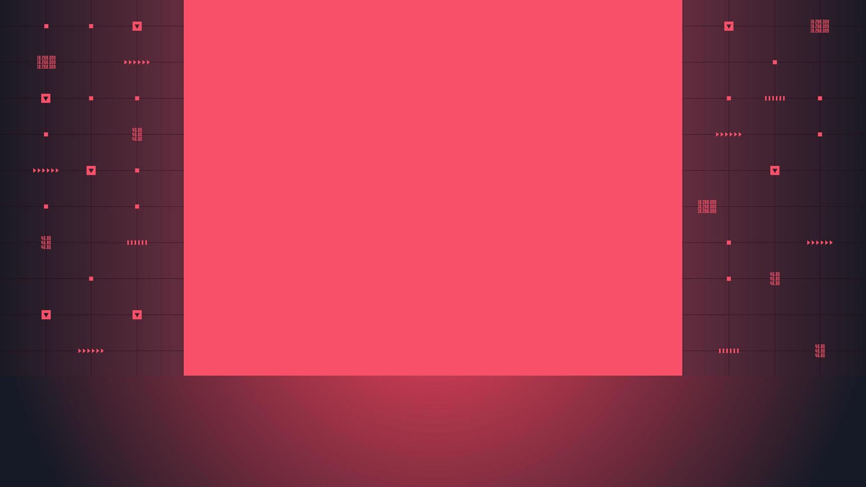 Futuristic technology background with floor and glowing display vector