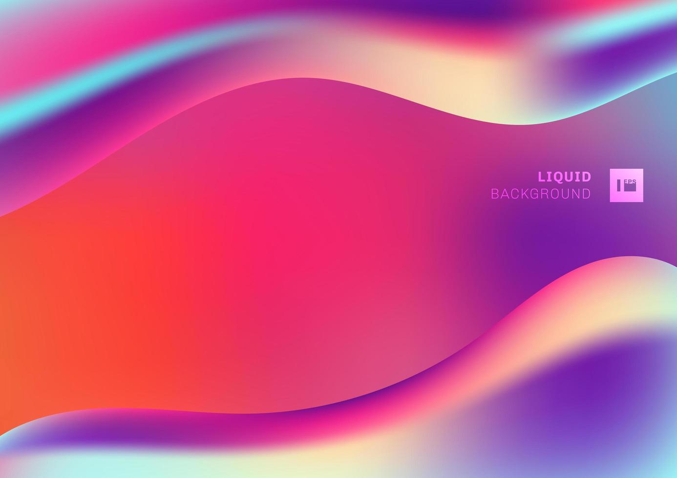 Abstract liquid shapes composition design background. Trendy fluid gradients. vector