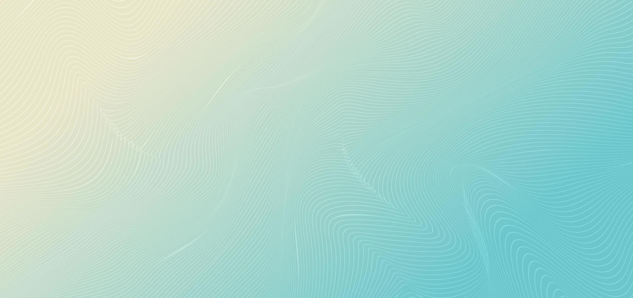Abstract blue gradient with white wavy lines pattern background and texture. vector