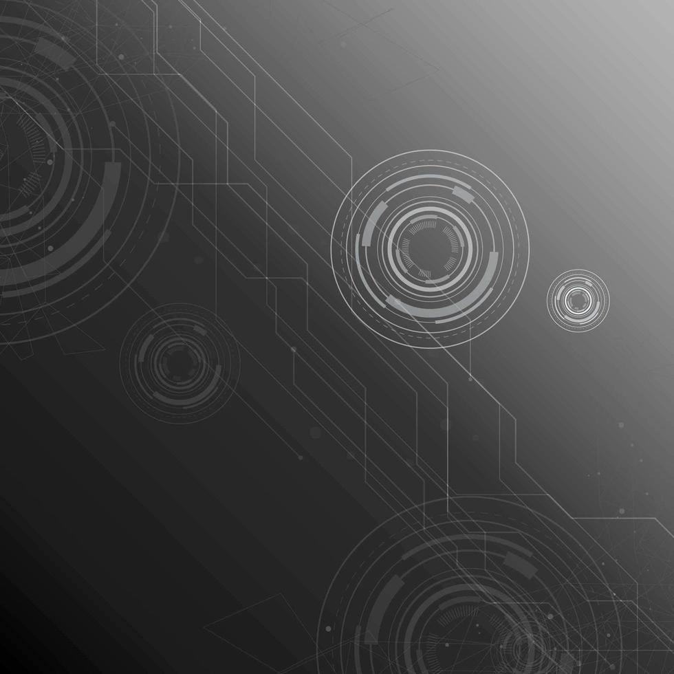 Black and White Technology Background vector