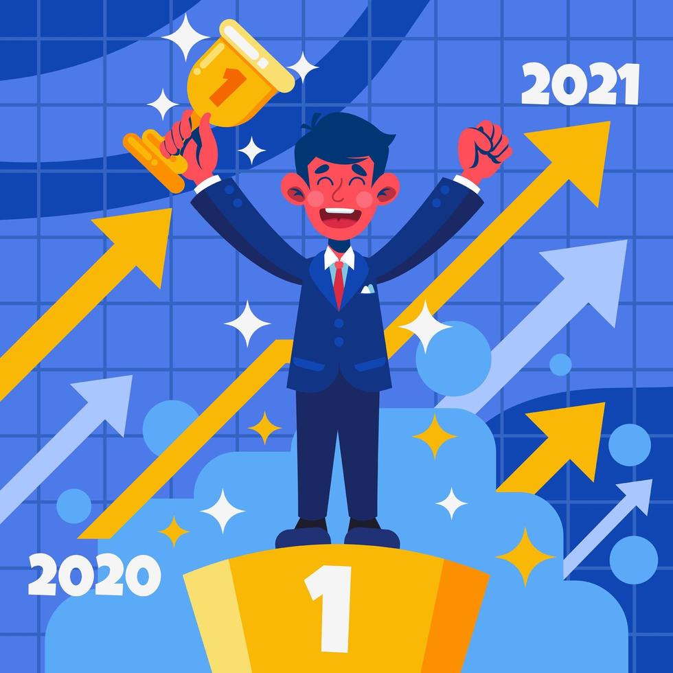 The 2021 Year for Career Success vector