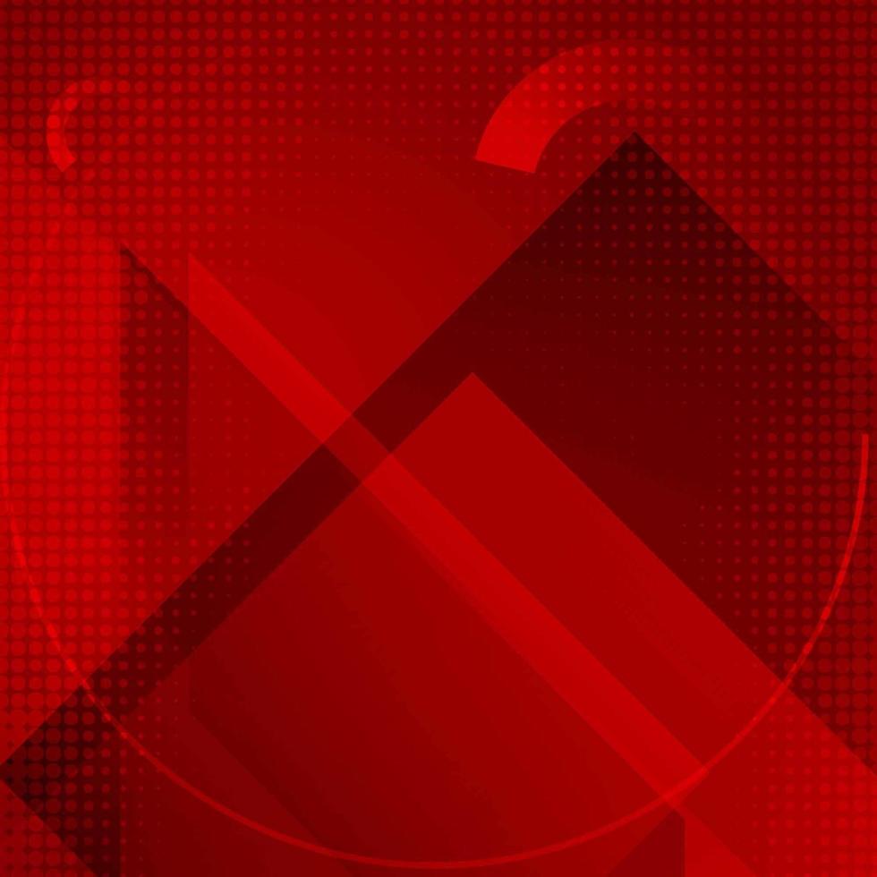 Red Background with dark red triangle and Circle vector