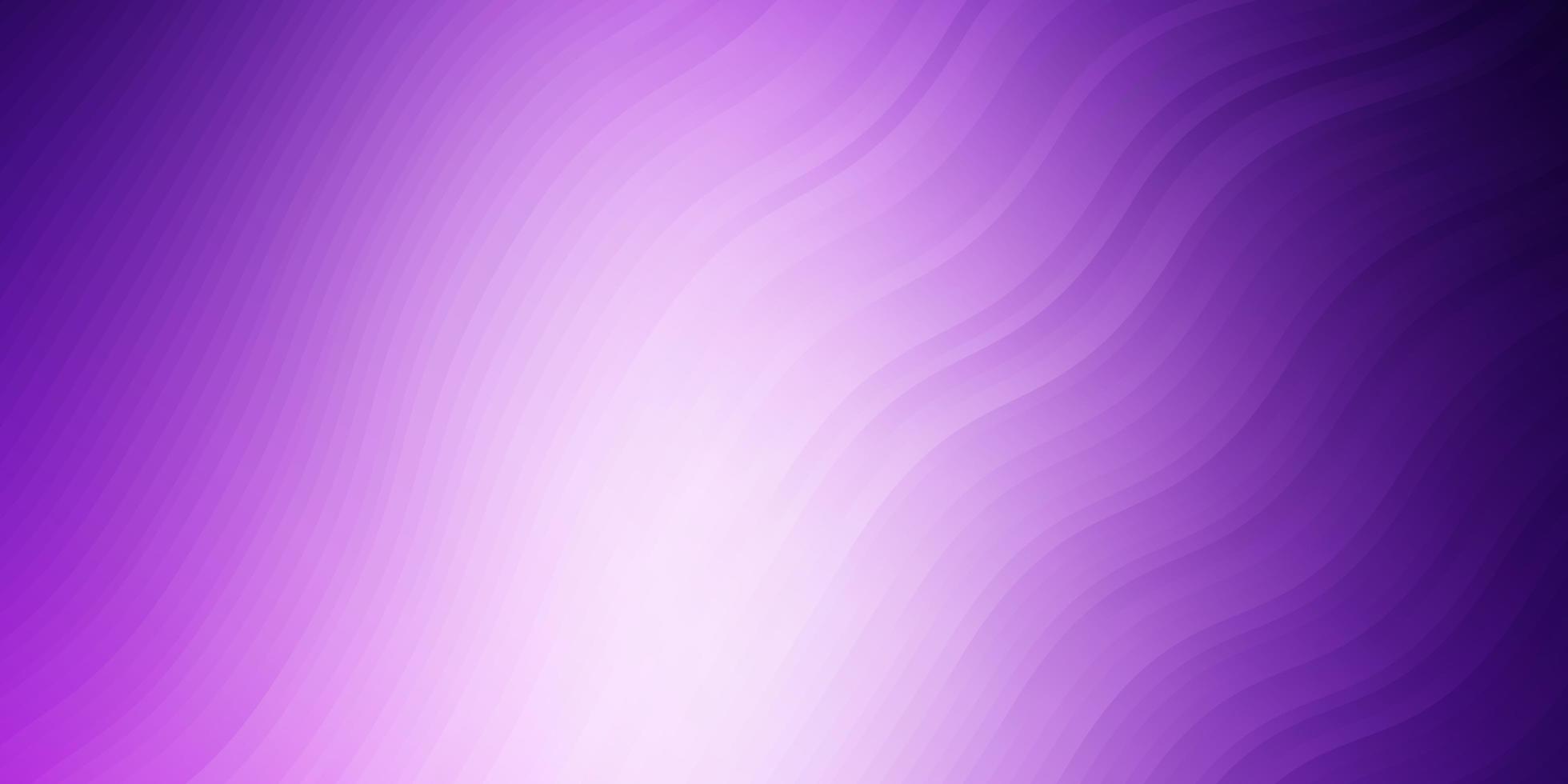 Light Purple vector background with bent lines.