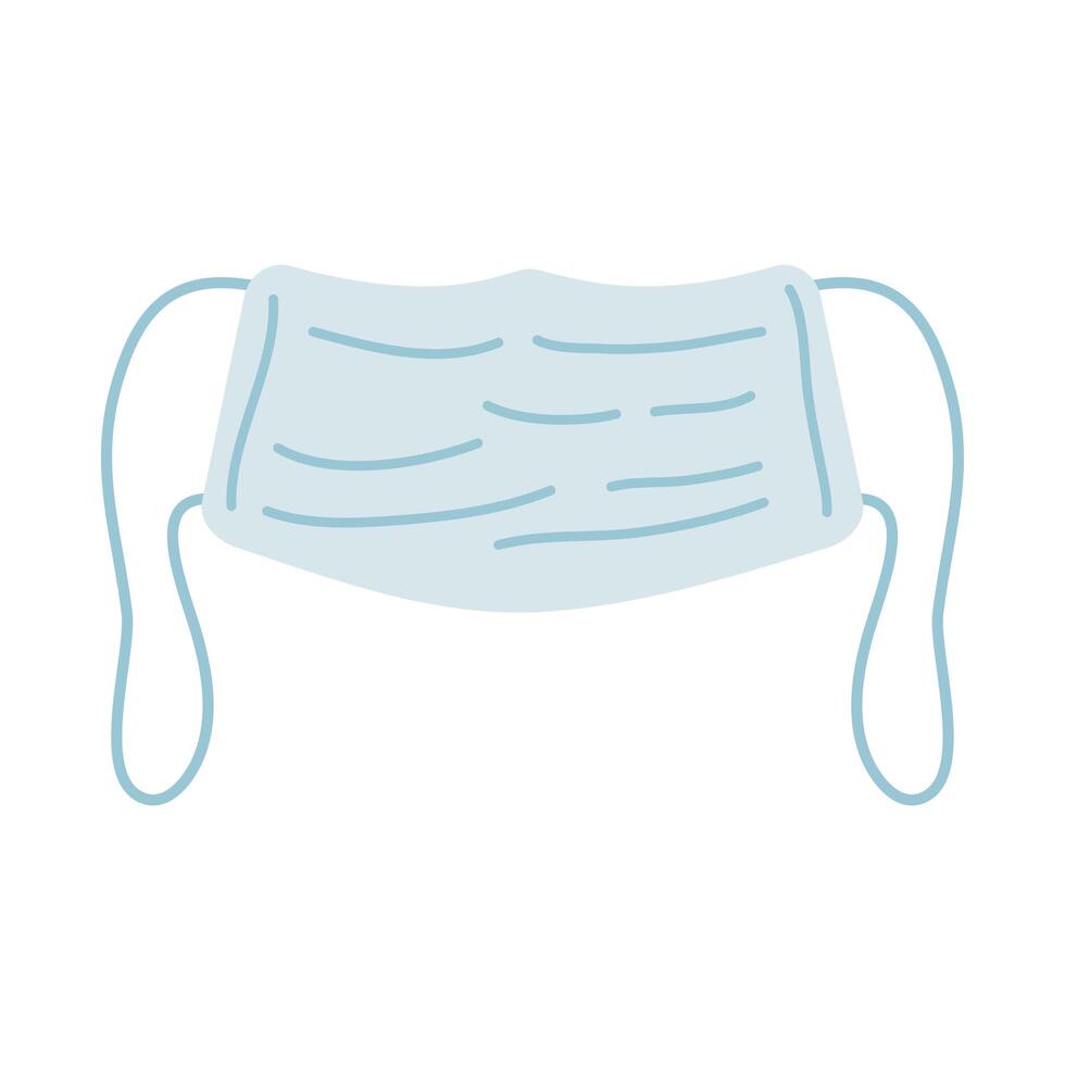 icono de accesorio médico mascarilla vector