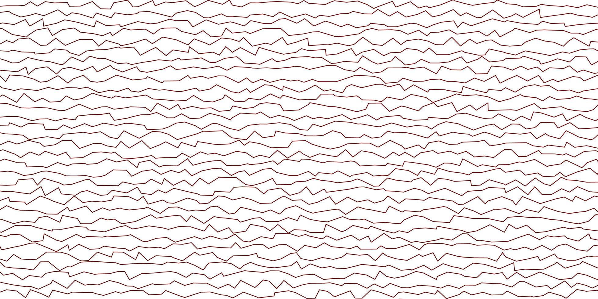 Telón de fondo de vector rojo oscuro con líneas dobladas.